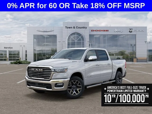 New 2026 Bright White Clear-Coat Exterior Paint RAM Laramie image 1