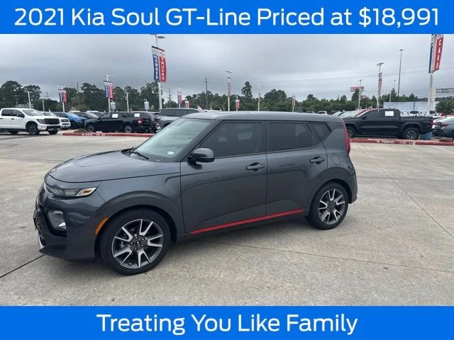 Used 2021 Gravity Gray Kia GT-Line image 1