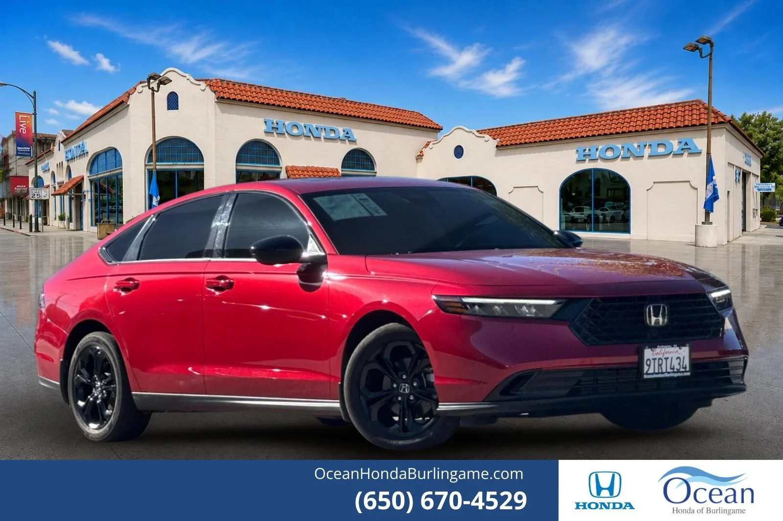 Certified Used 2025 Radiant Red Metallic Honda SE image 1