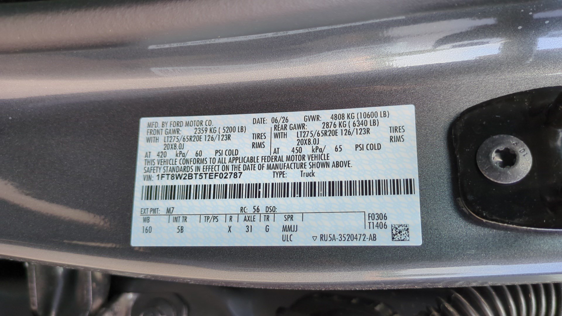 New 2026 Carbonized Gray Metallic Ford LARIAT image 16