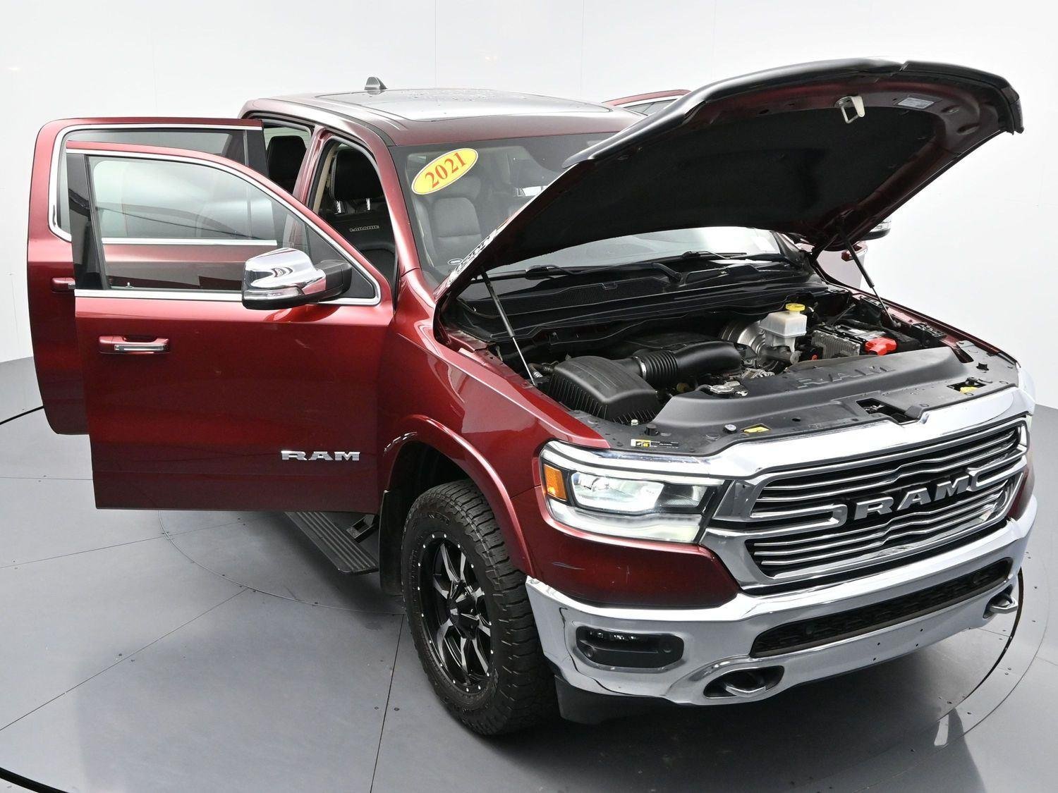 Used 2021 Delmonico Red Pearlcoat Ram Laramie image 46