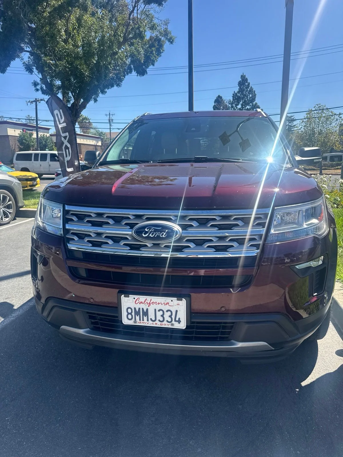 Used 2019 Burgundy Ford XLT image 3