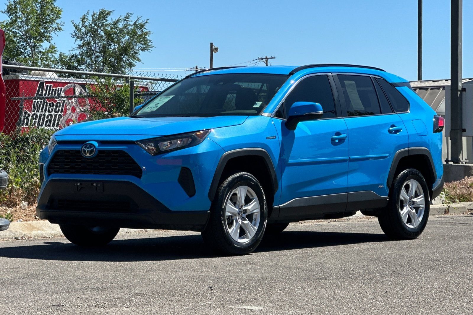 Used 2021 Blue Toyota LE image 8