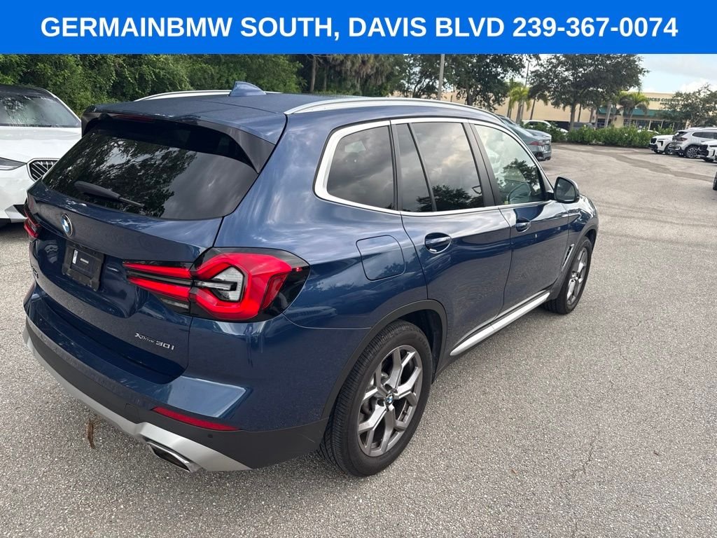 Certified Used 2023 Blue Metallic BMW xDrive30i image 5