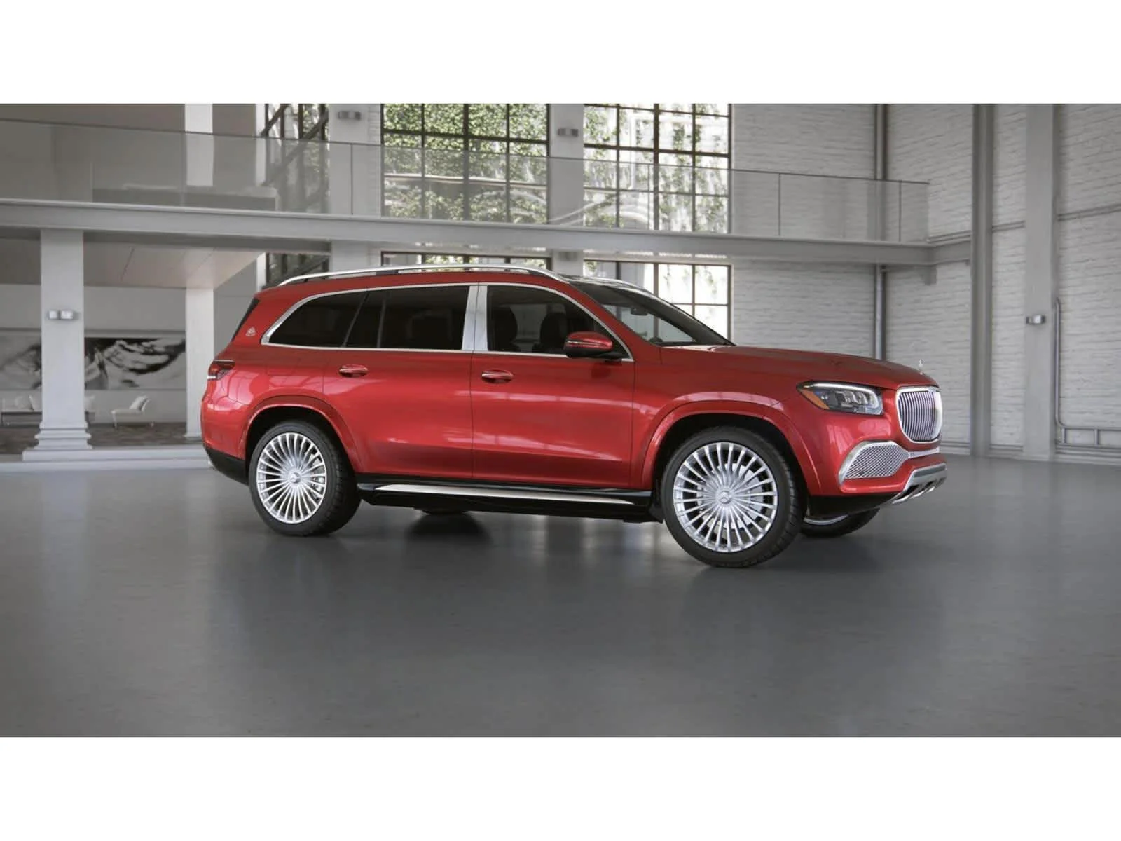 Used 2022 MANUFAKTUR Cardinal Red Metallic Mercedes-Benz Maybach GLS 600 image 13