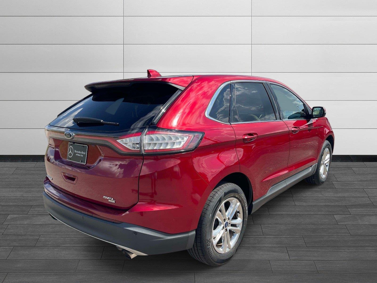 Used 2015 Ruby Red Metallic Tinted Clearcoat Ford SEL image 3