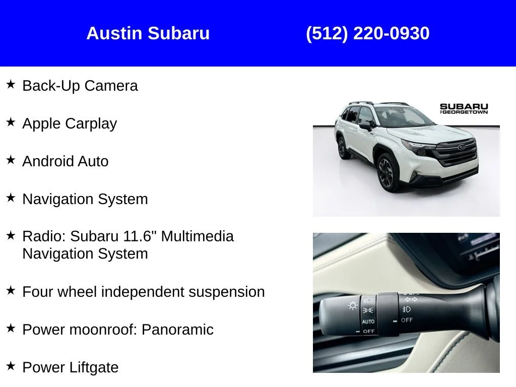 New 2026 White Subaru Premium Hybrid image 9