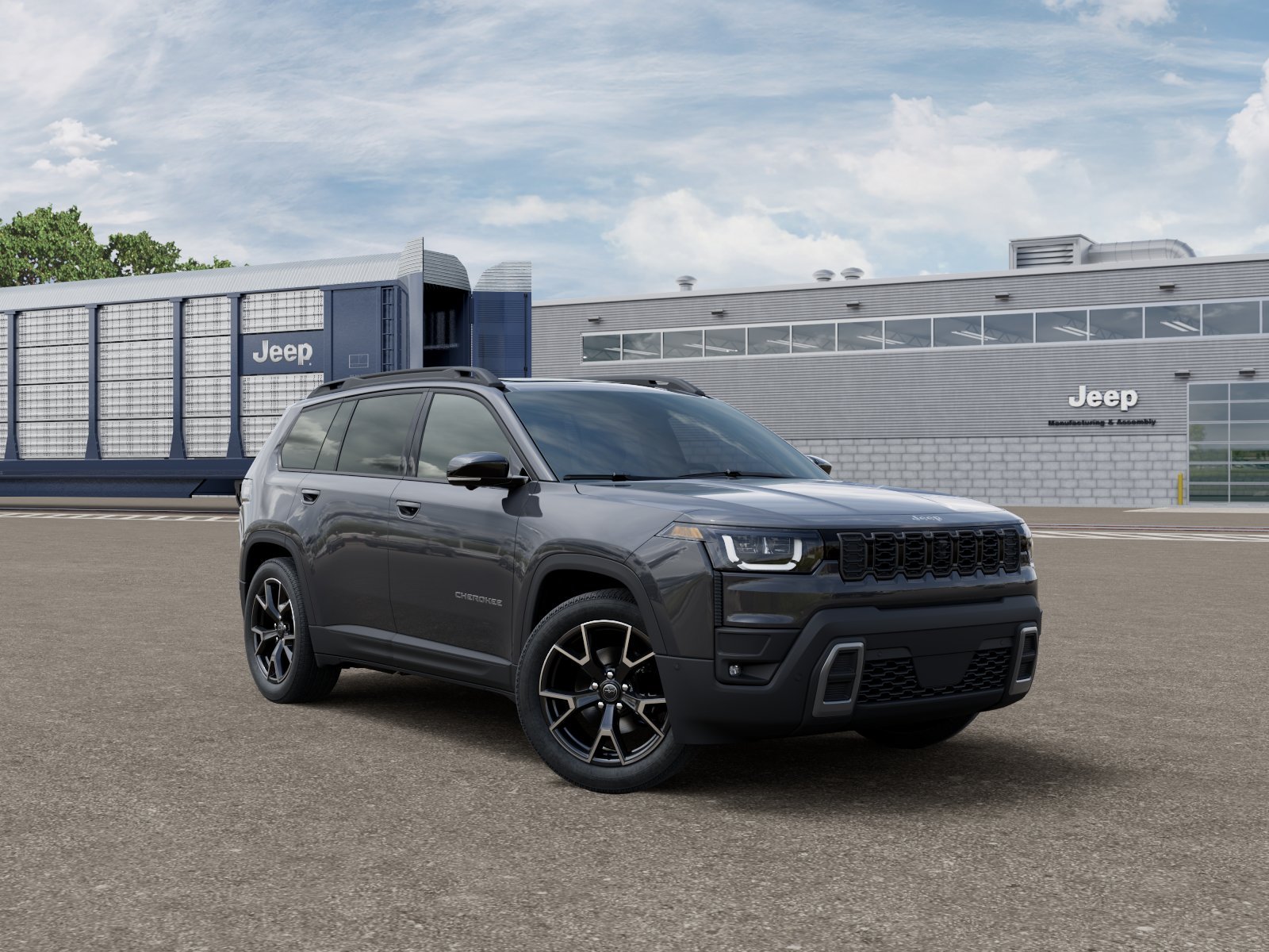New 2026 Sting-Gray Clear-Coat Exterior Paint Jeep Overland 4x4 image 12