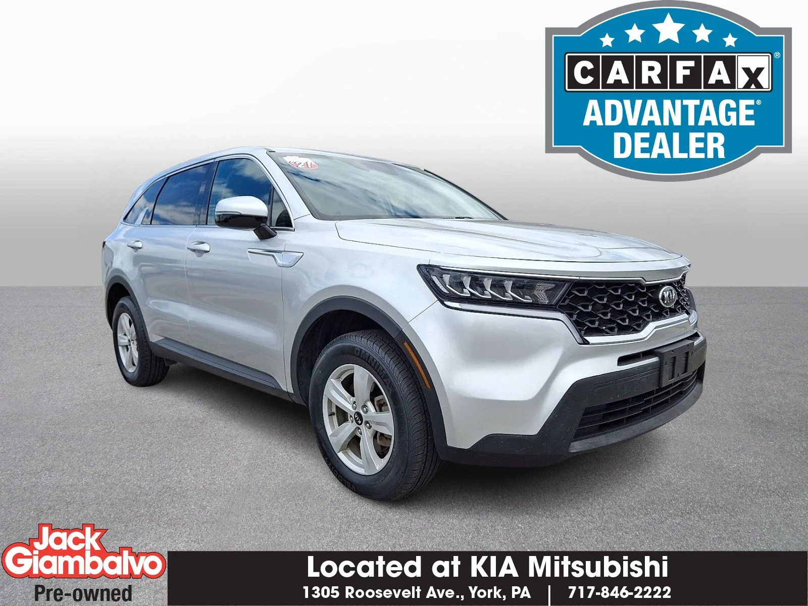 Used 2021 Silver Kia LX image 1