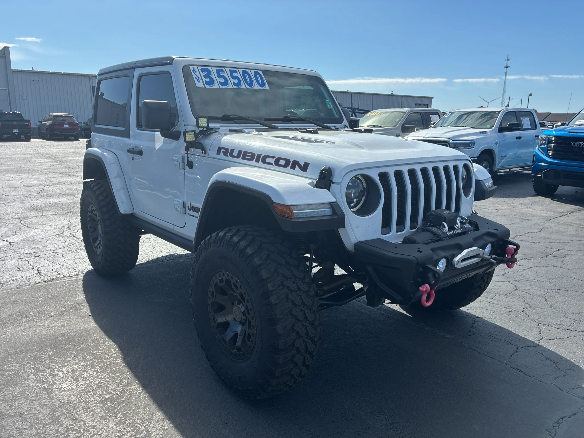 Used 2023 Bright White Clearcoat Jeep Rubicon image 3