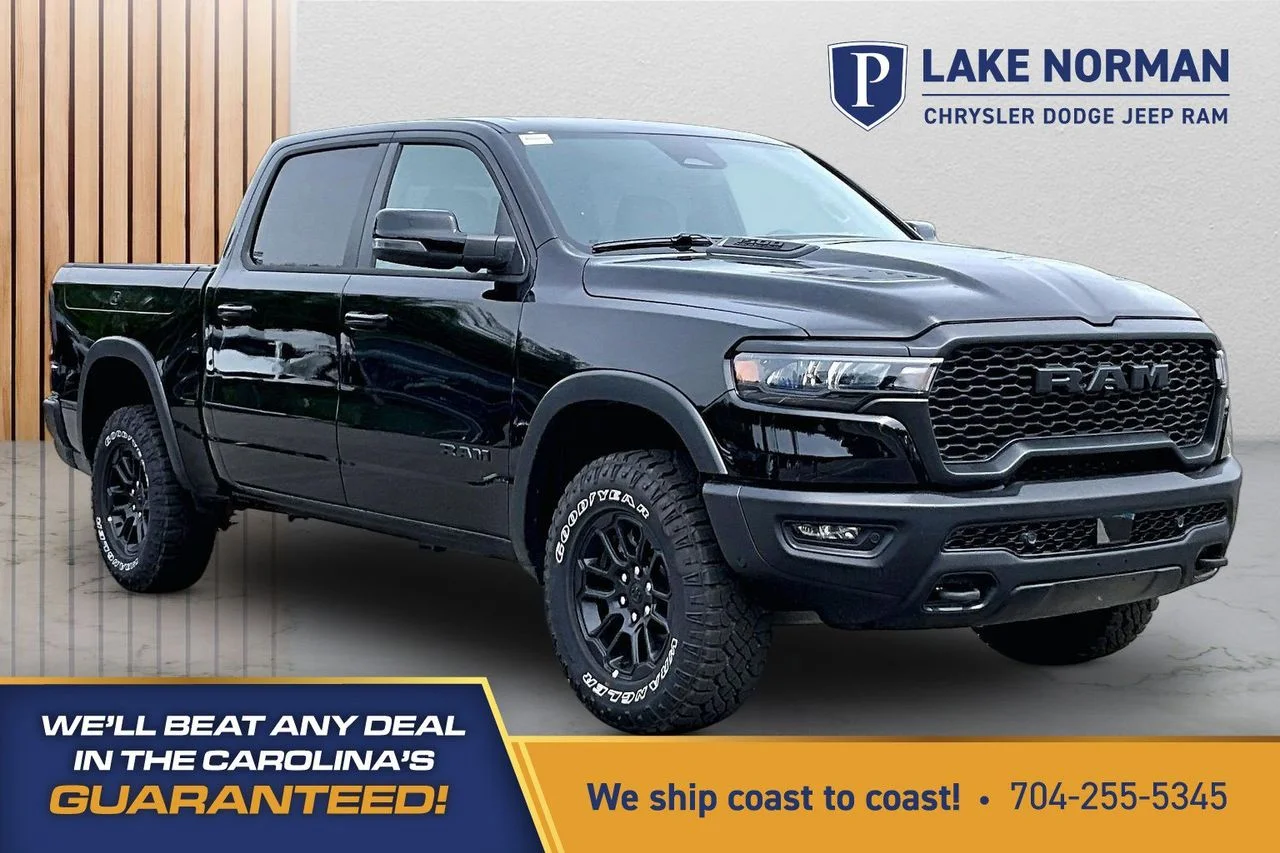New 2026 Diamond Black Crystal Pearl-Coat Exterior Paint RAM Rebel image 1