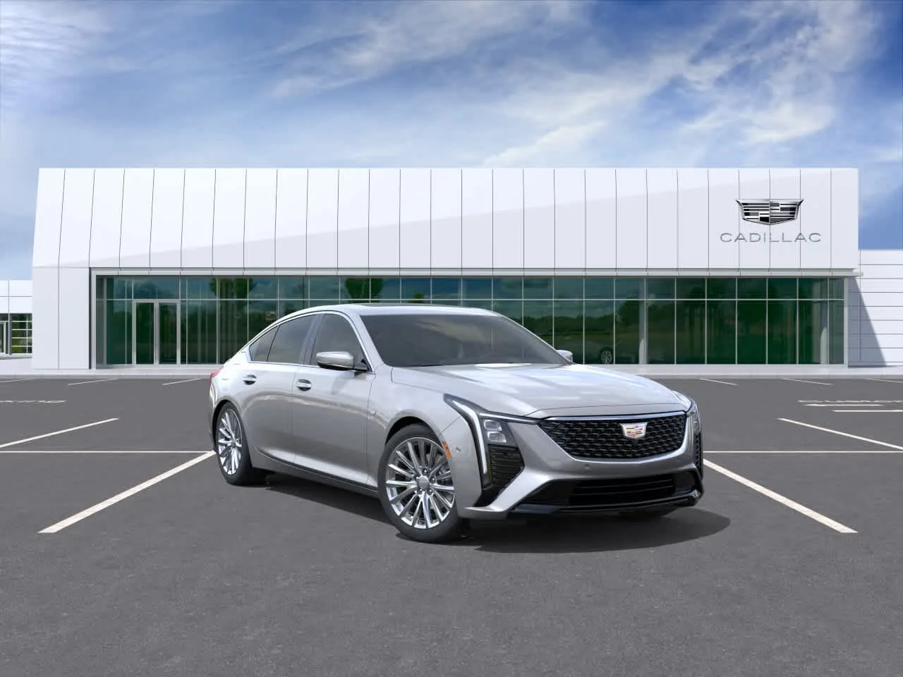New 2026 Argent Silver Metallic Cadillac Premium Luxury image 1