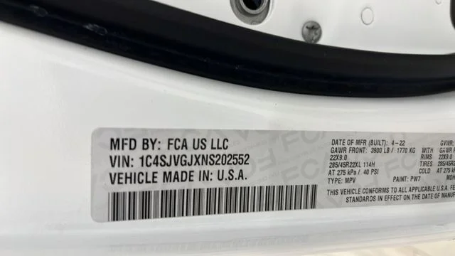 Used 2022 Bright White Clearcoat Jeep Series III image 29