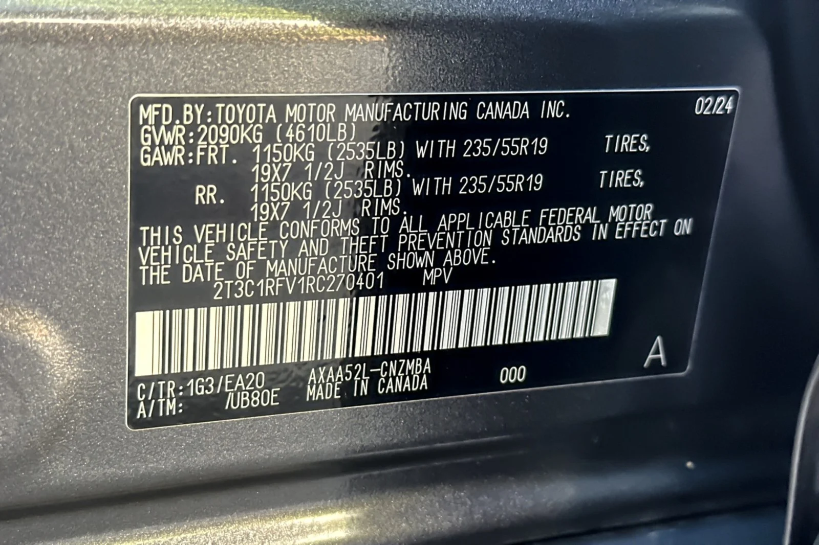 Certified Used 2024 MAGNETIC GRAY Toyota XLE Premium image 27