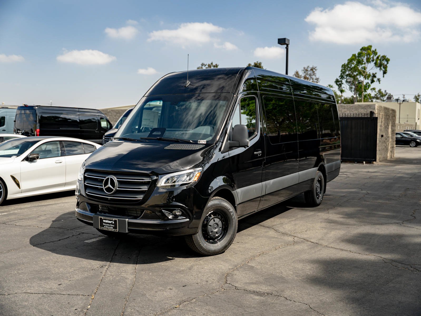 New 2026 Obsidian Black Metallic Mercedes-Benz 2500 High Roof I4 Diesel HO 170 Extended RWD image 1