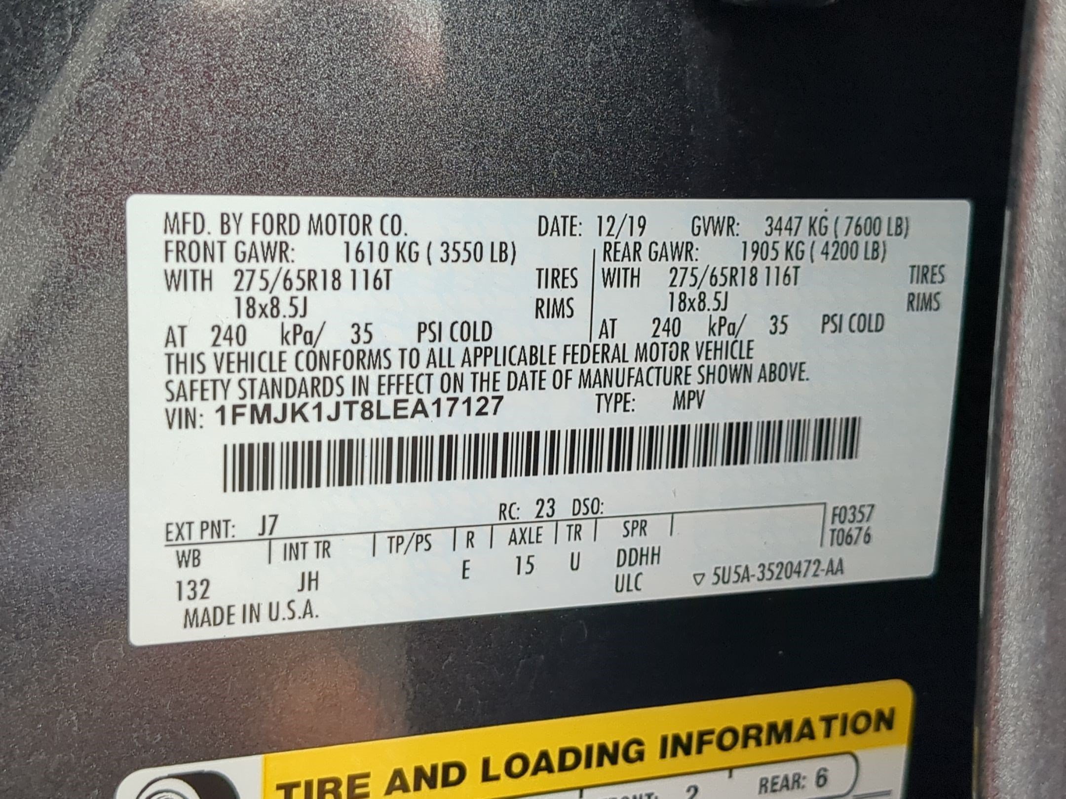Used 2020 Magnetic Metallic Ford XLT image 35