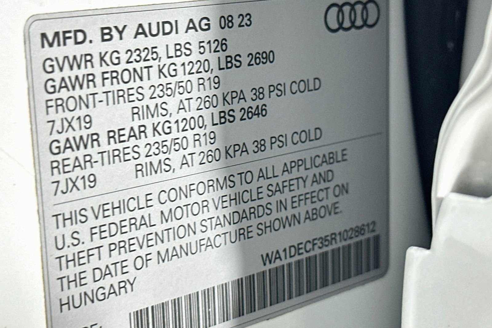 Used 2024 Glacier White Metallic Audi S line Premium image 24