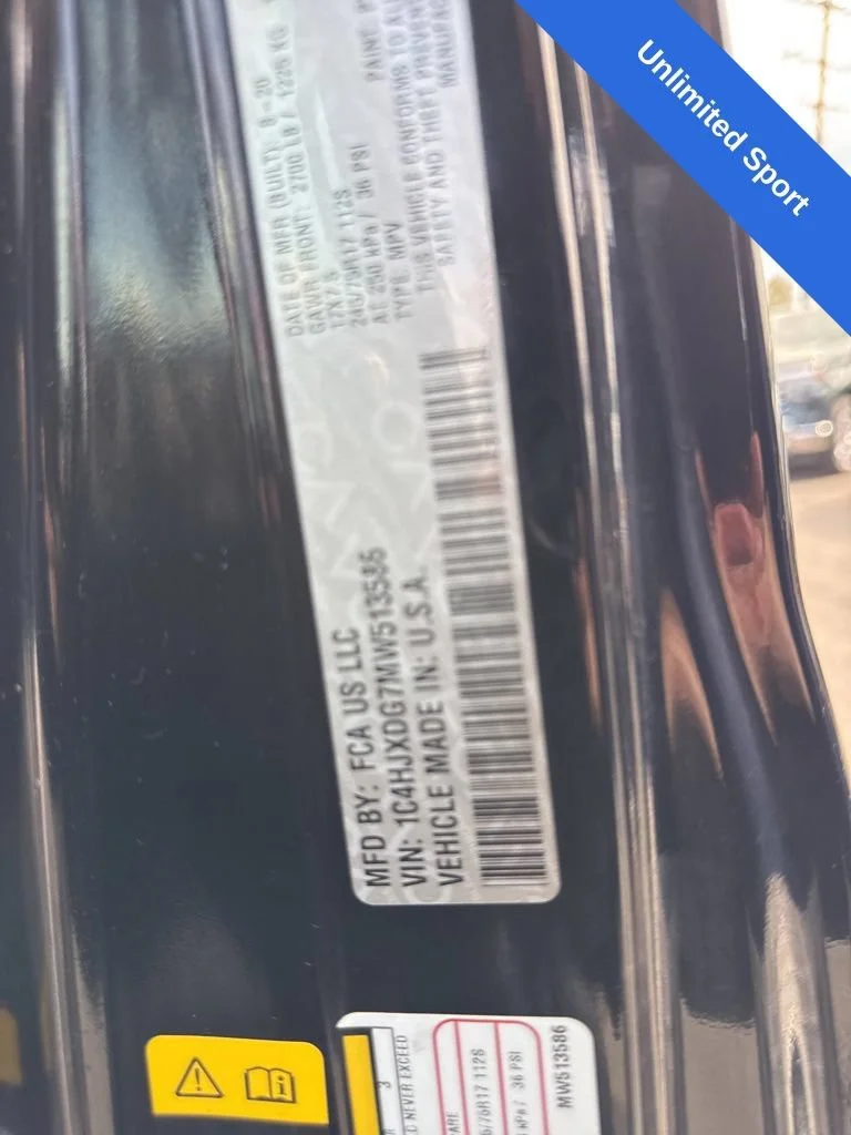 Used 2021 Black Jeep Unlimited Sport S image 28