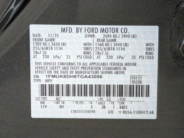 New 2026 Carbonized Gray Metallic Ford Active image 57