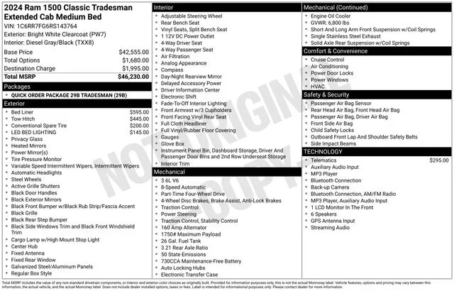 Used 2024 White Ram Tradesman image 2