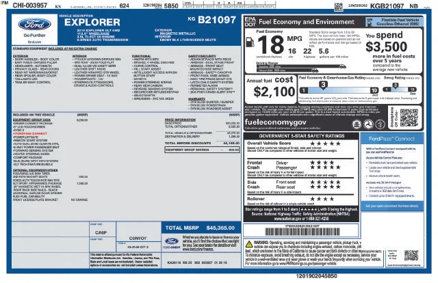 Used 2019 Magnetic Metallic Ford XLT image 15