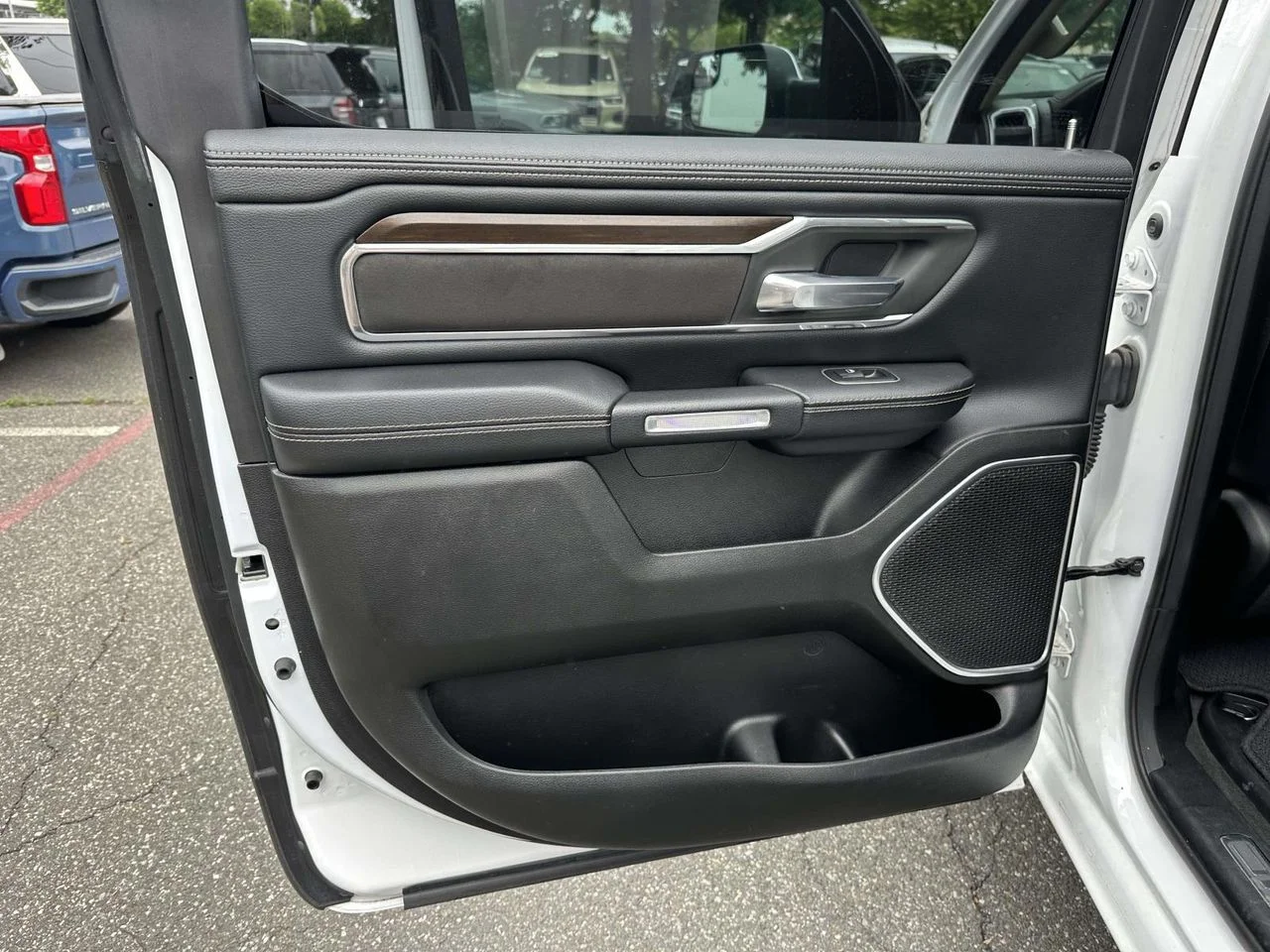Used 2021 Bright White Clearcoat RAM Laramie Crew Cab 4x4 57