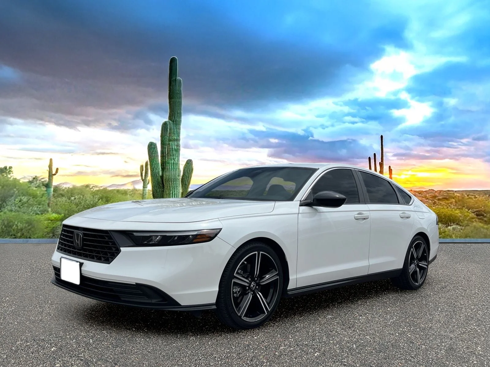 Used 2023 Platinum White Pearl Honda Sport image 1