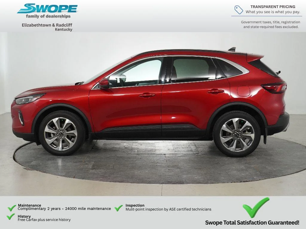 Certified Used 2023 Rapid Red Metallic Tinted Clearcoat Ford Platinum image 9