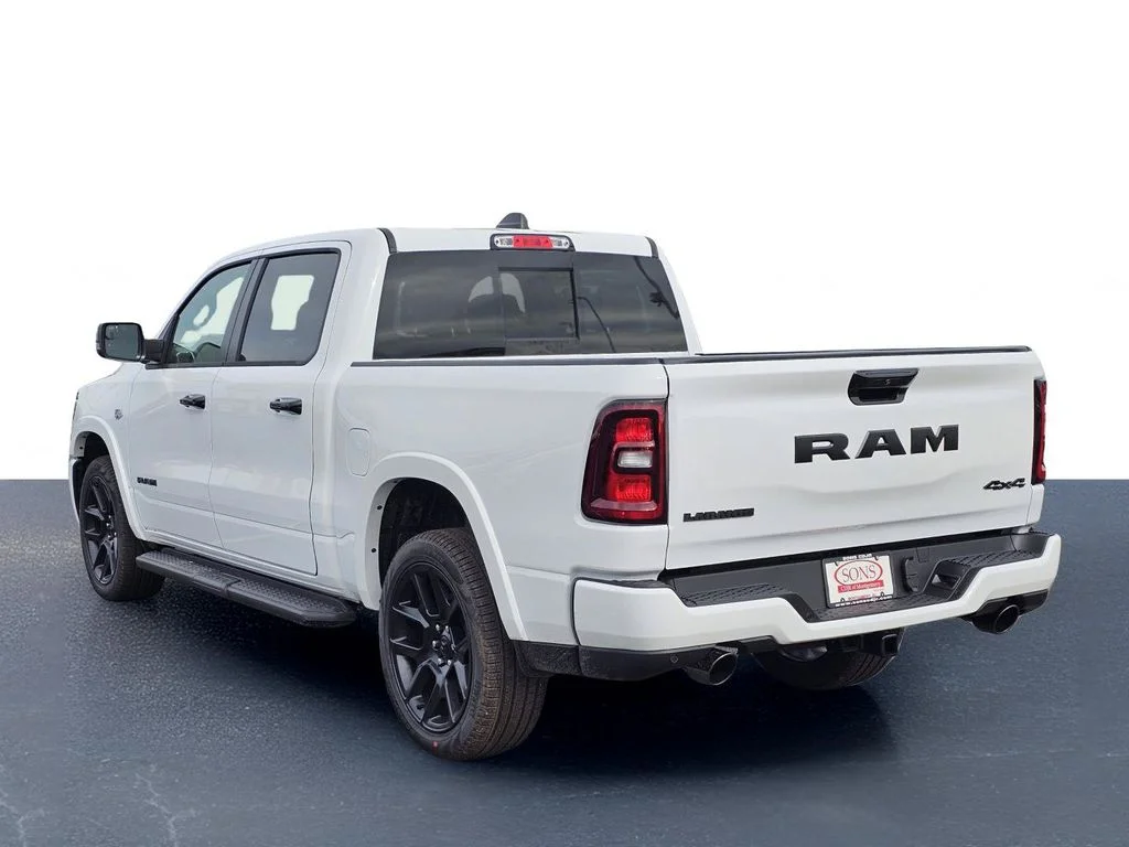 New 2026 Bright White Clear-Coat Exterior Paint RAM Laramie image 13