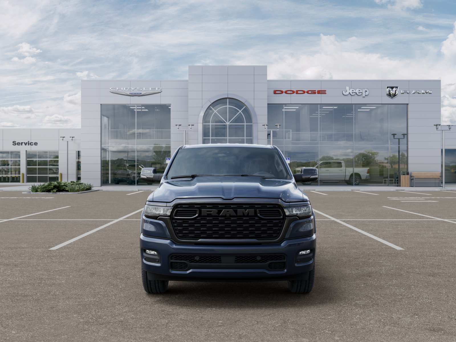 New 2026 Forged Blue Metallic Exterior Paint RAM Big Horn/Lone Star image 6