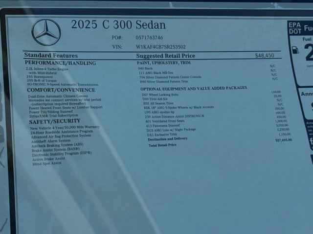 2025 Mercedes-Benz C-Class Sedan C 300 - Photo 46