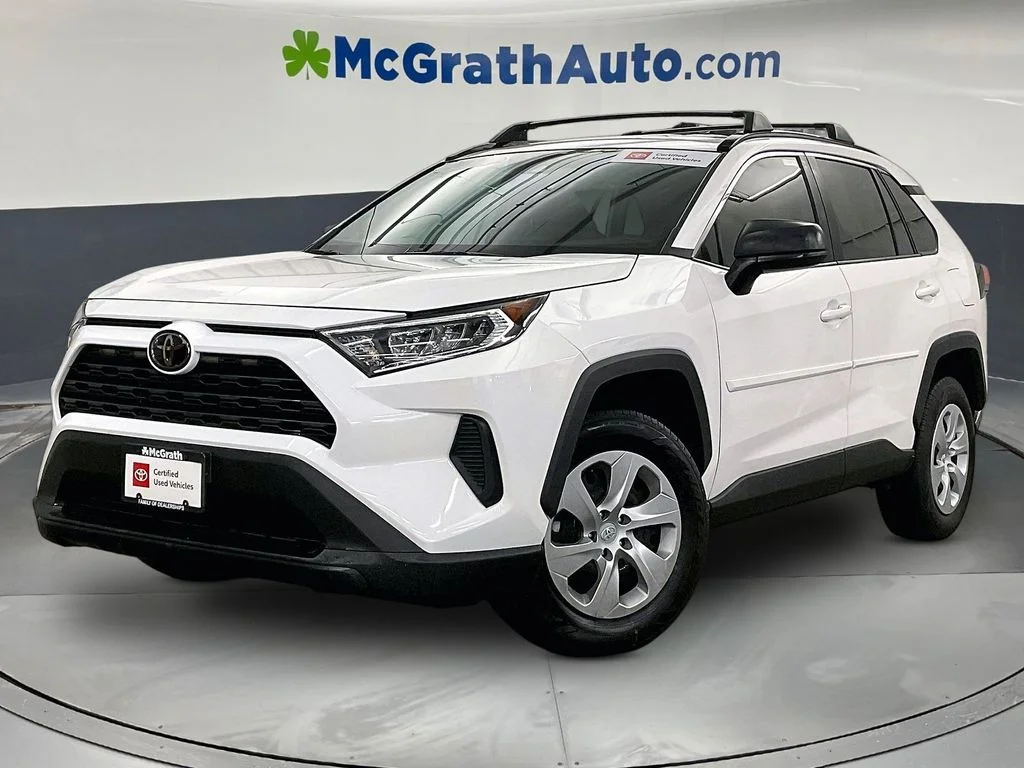 Certified Used 2021 White Toyota LE image 2