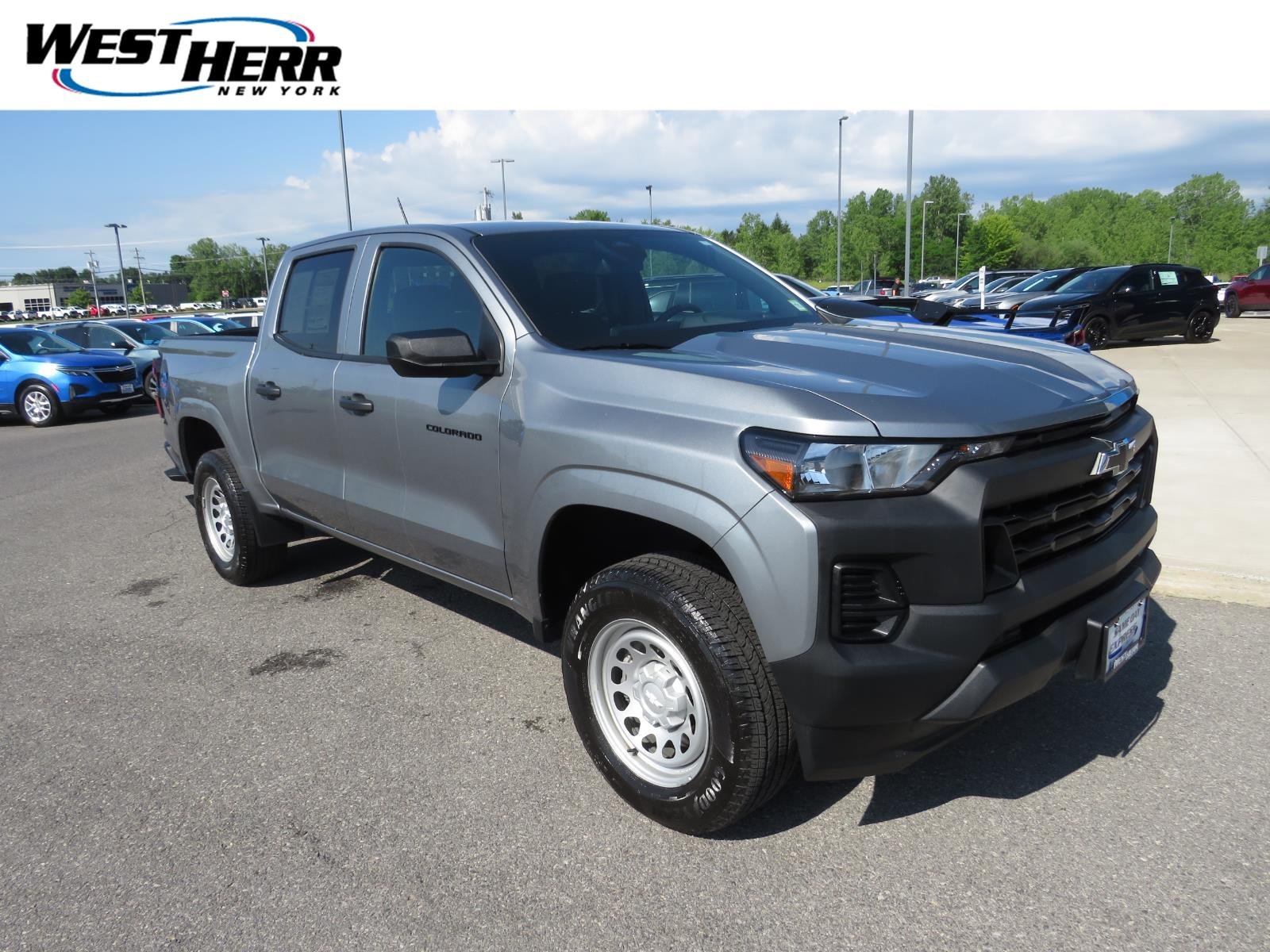 Used 2024 Sterling Gray Metallic Chevrolet Work Truck image 1