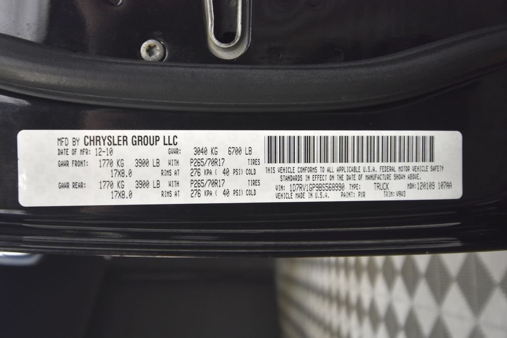 Used 2011 Brilliant Black Crystal Pearlcoat RAM ST image 22