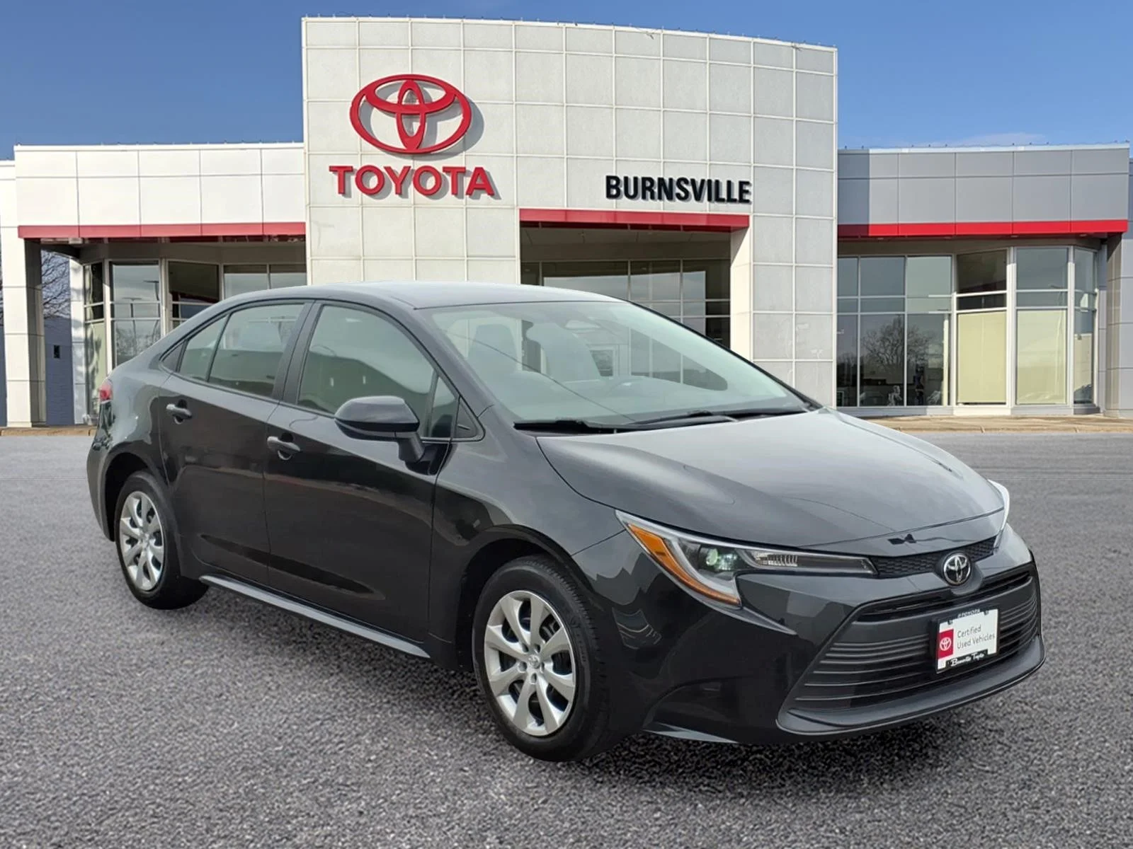 Certified Used 2025 Black Toyota LE image 1