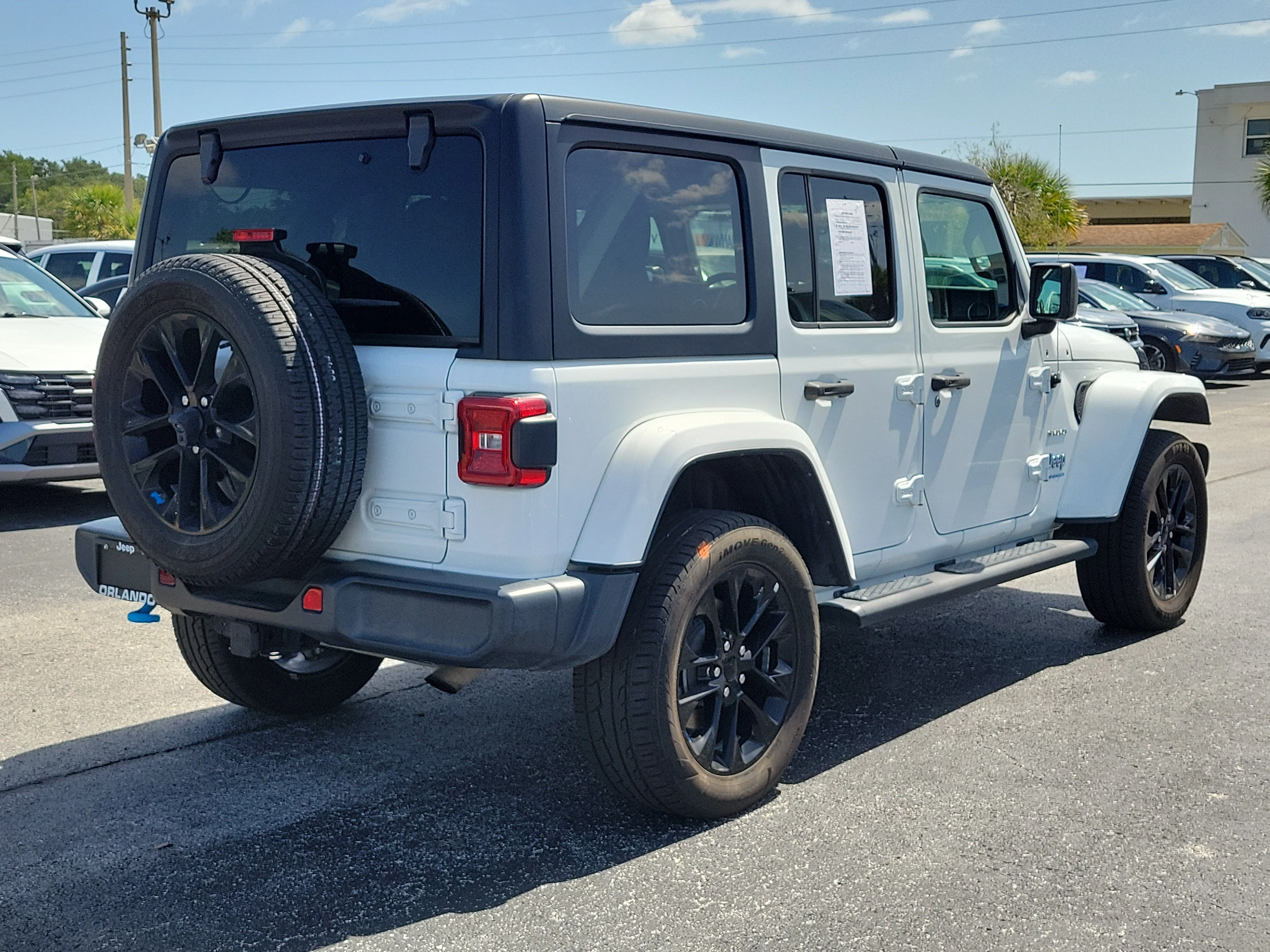 Used 2023 Bright White Clearcoat Jeep Sahara image 7