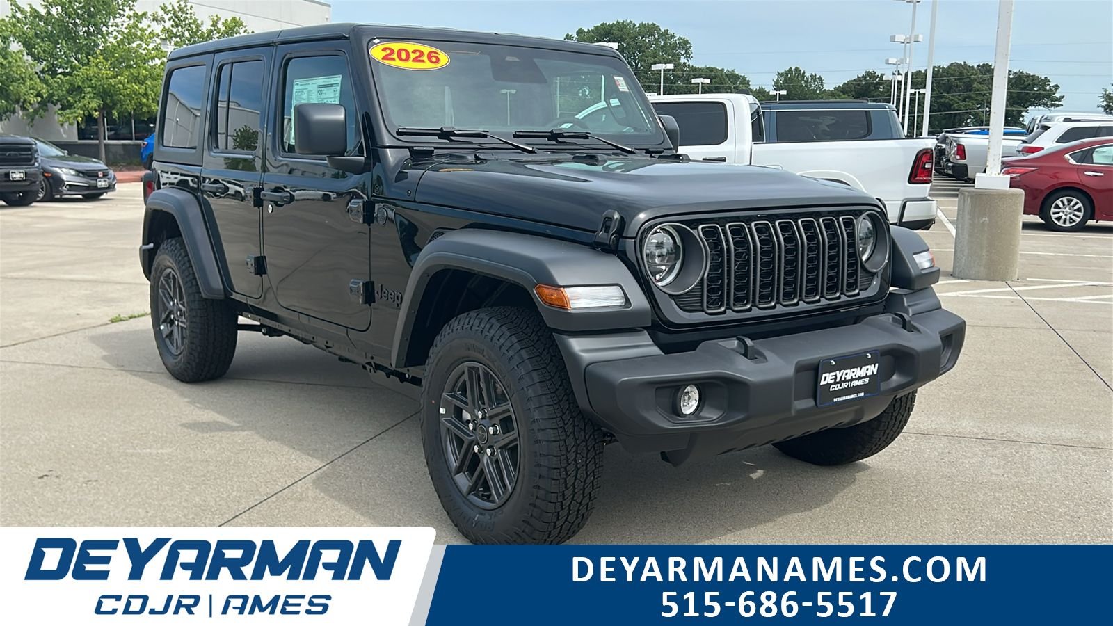 New 2026 Black Clearcoat Jeep Sport S image 1