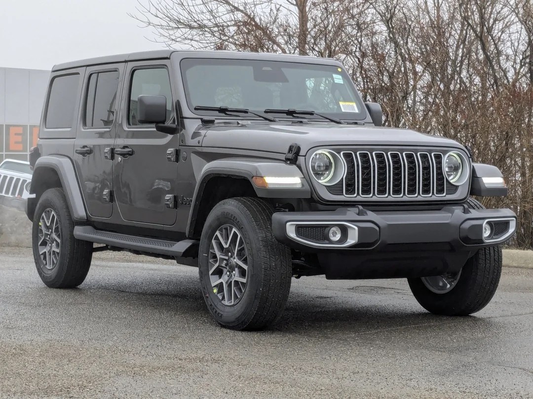 New 2026 Grey Jeep Sahara - - 4x4 - McKinley Leather - Body-Color Top - Power Seats - Remote Start & More! image 2