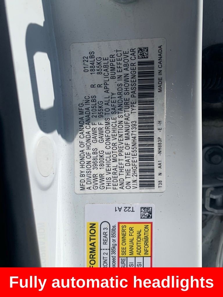Used 2022 White Honda Si image 12