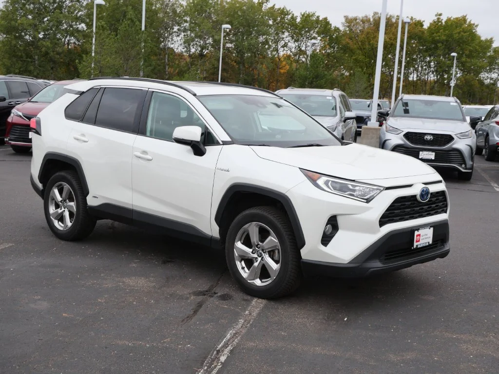 Certified 2021 Toyota RAV4 XLE Premium with VIN 4T3B6RFV9MU044840 for sale in Minneapolis, Minnesota