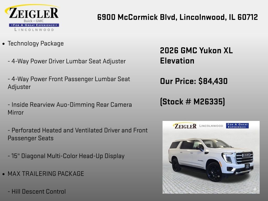 New 2026 Summit White GMC Elevation image 6