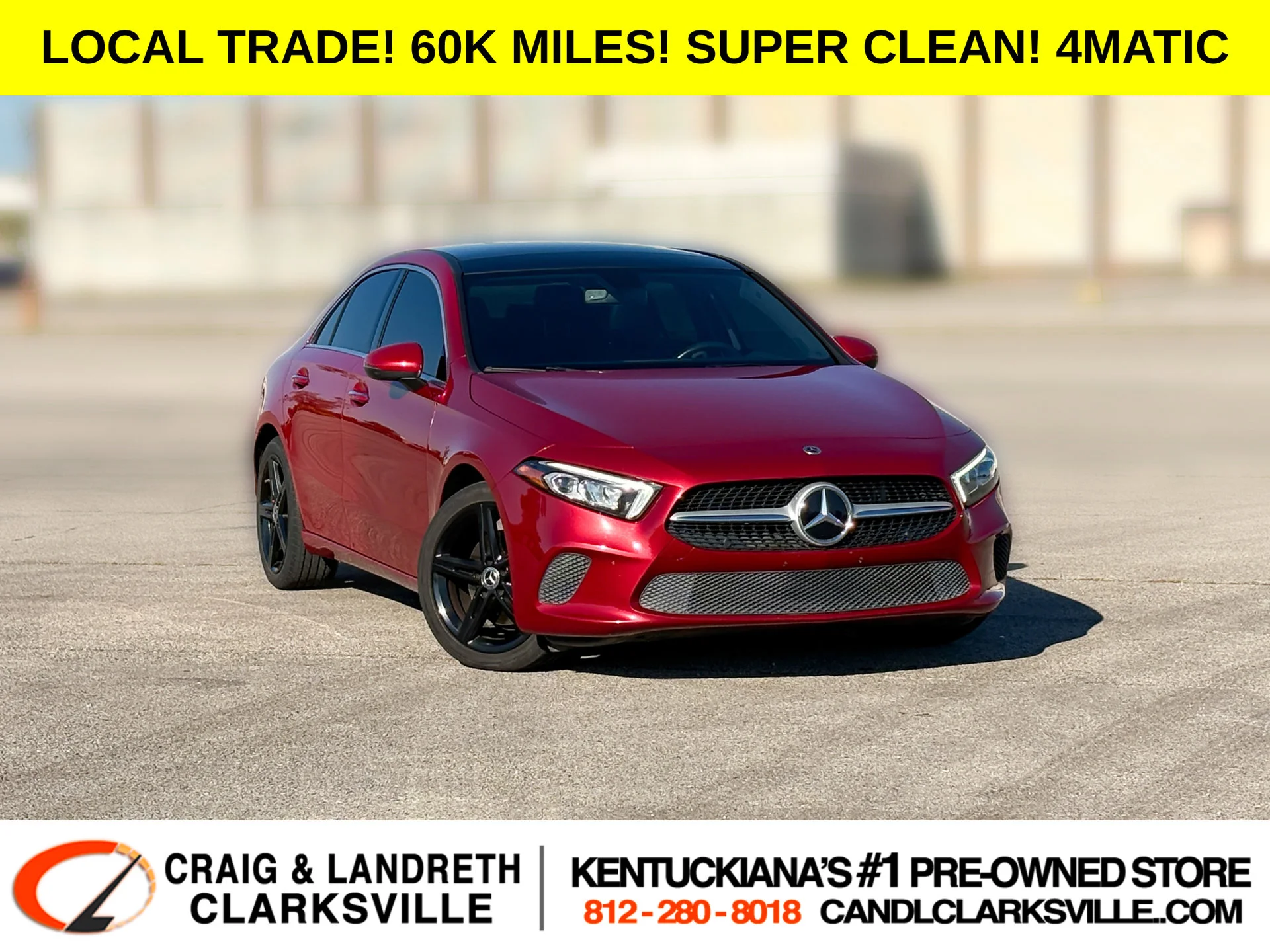 Used 2021 Red Mercedes-Benz A 220 image 1