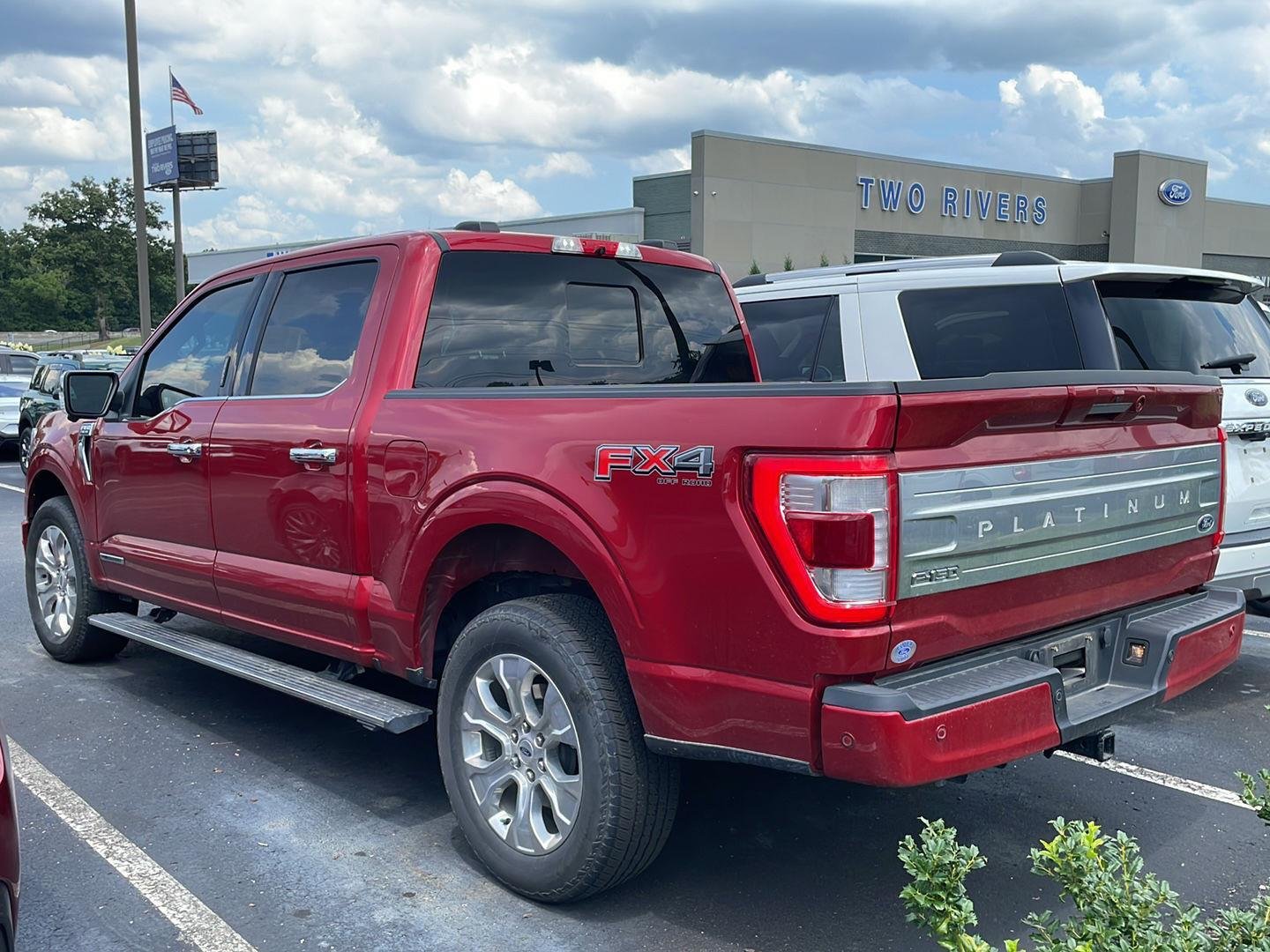 Used 2022 Rapid Red Metallic Tinted Clearcoat Ford Platinum image 2