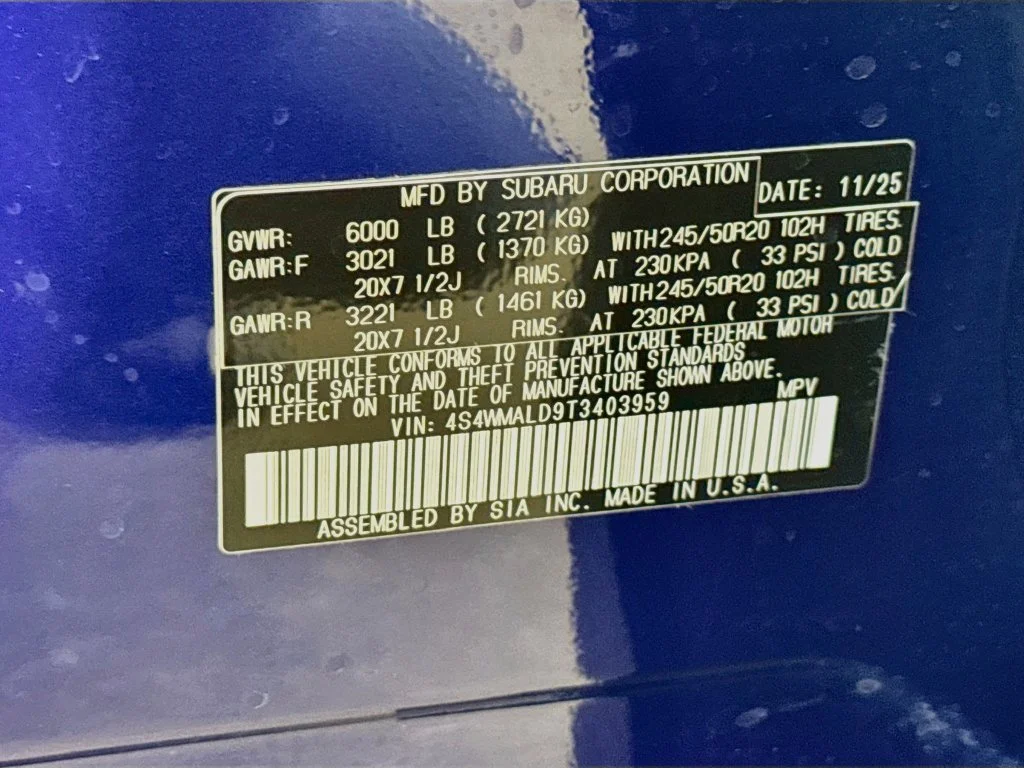 Certified Used 2026 Blue Subaru Onyx Edition Touring image 44