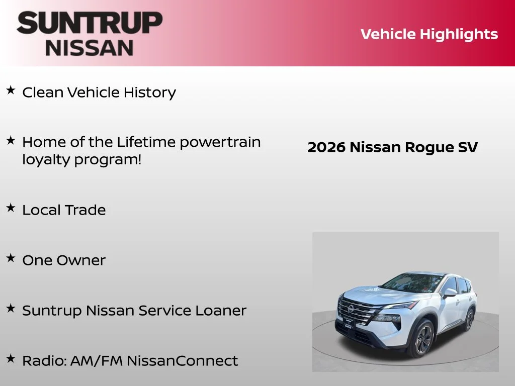 Used 2026 White Nissan SV image 8