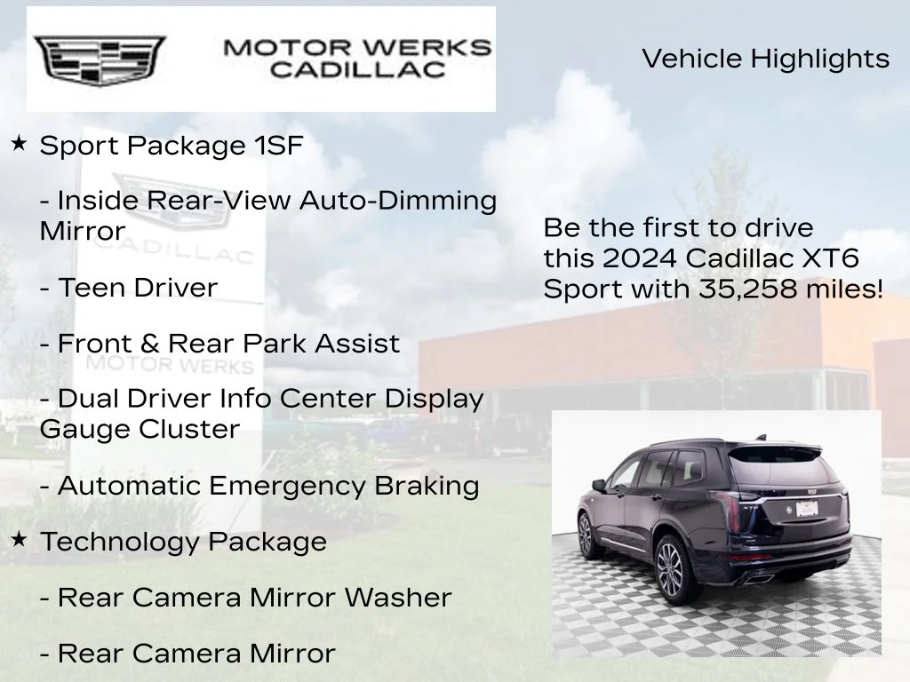 Used 2024 Black Cadillac Sport image 7