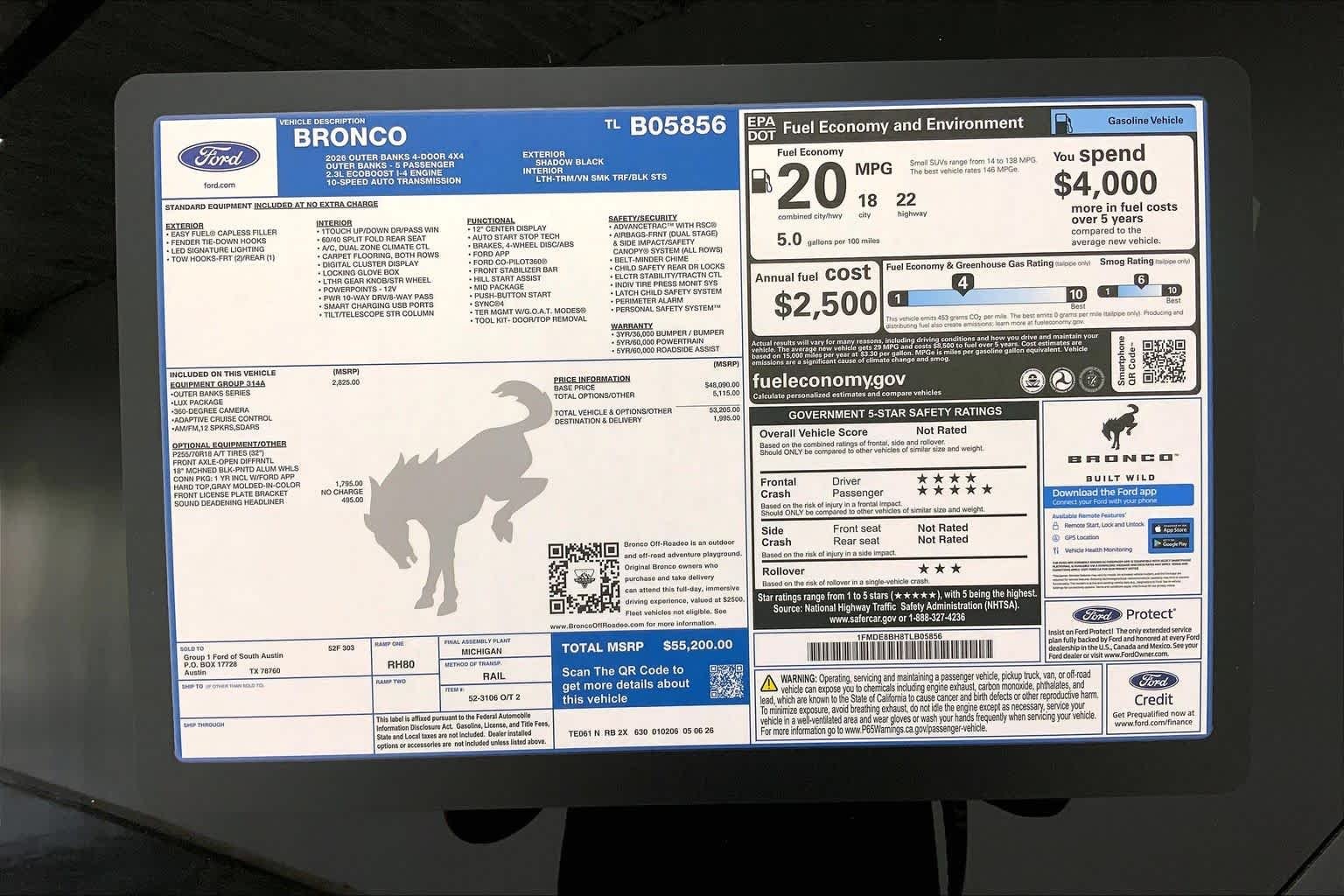 New 2026 Shadow Black Ford Outer Banks® image 21