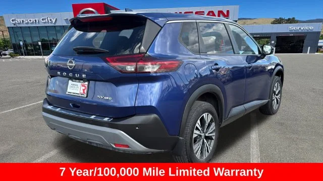 Certified Used 2023 Blue Nissan SV image 3