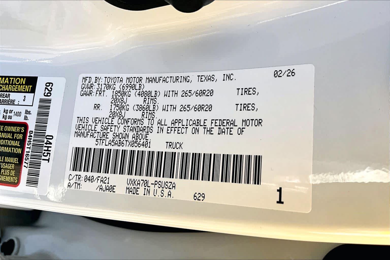 Certified Used 2026 Ice Cap Toyota SR5 image 33