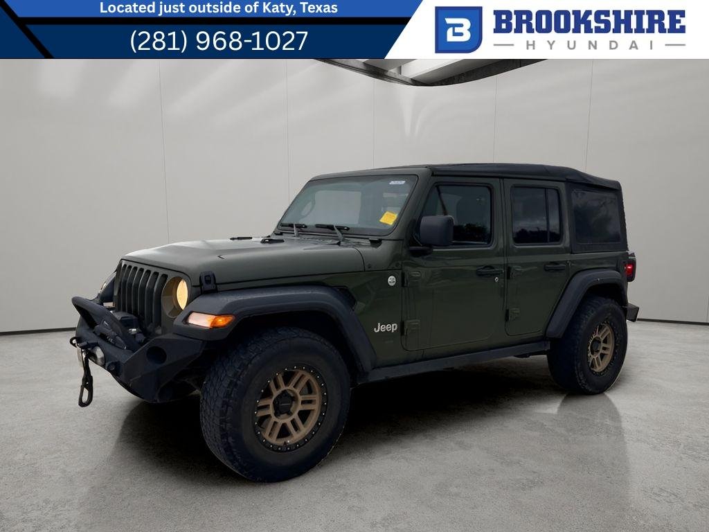 Used 2020 Sarge Green Clearcoat Jeep Sport image 1